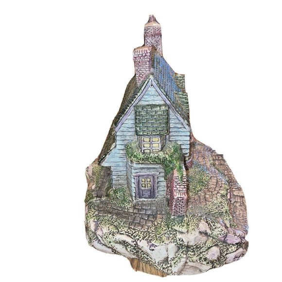 Vintage Ceramic Cottage House Mold Hand Painted Mini Village Decor 1990s - Picture 4 of 5